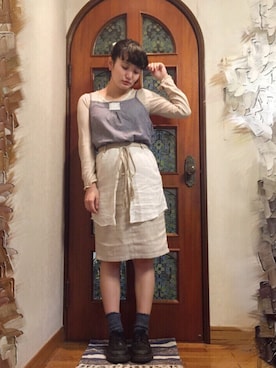 「used mix」｜「アイテム（その他シューズ）」を使った、てるさん（レディース・158cm）の秋コーディネート
