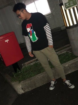 「マリオ」｜かいぴんさん（メンズ・186cm）の秋コーディネート
