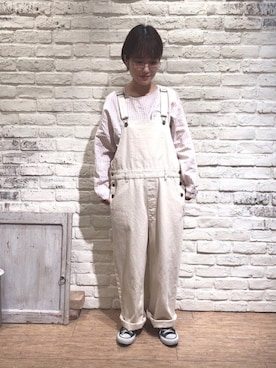 「MOOMIN（ムーミン）のアイテム（トップス）」を使った、はまなかさん（レディース・151cm）の春コーディネート