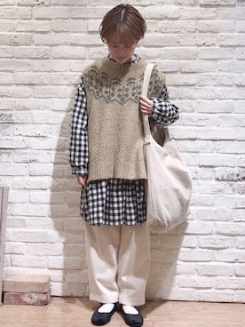 はまなかさん（レディース・151cm）の冬コーディネート