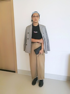 「WORKERS（ワーカーズ）のアイテム（パンツ）」を使った、okb0218さん（メンズ・174cm）の秋コーディネート