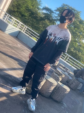 「MISBHV（ミスビヘイブ）のアイテム」を使った、Domon さん（メンズ・168cm）の秋コーディネート