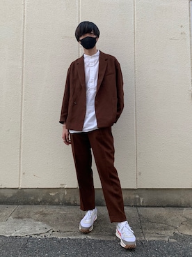 「niko and...（ニコアンド）のアイテム（その他アウター）」を使った、とさん（メンズ・183cm）の春コーディネート