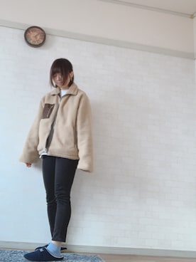 「Ifuru（イフル）のアイテム（その他アウター）」を使った、Emiko さん（レディース・149cm）の冬コーディネート