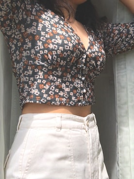 「PULL&BEAR（プルアンドベア）のアイテム（チノパンツ）」を使った、琉璃さん（レディース・159cm）の夏コーディネート