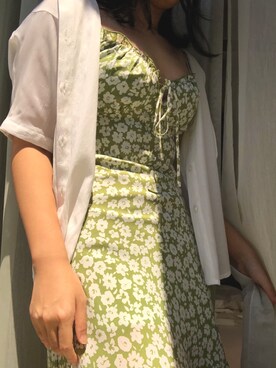 「ホリデー」｜「アイテム（ワンピース/ドレス）」を使った、琉璃さん（レディース・159cm）の夏コーディネート