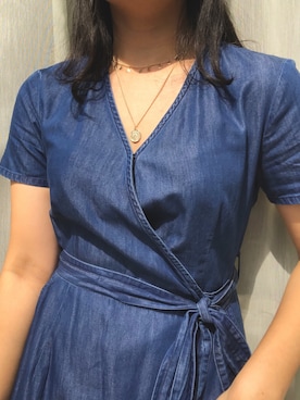 「海外セレブ風」｜「アイテム（チュニック）」を使った、琉璃さん（レディース・159cm）の夏コーディネート
