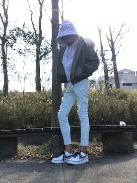 あいすぱふぇさん（メンズ・183cm）の冬コーディネート