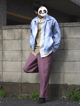 「Daniel Wellington」｜「アイテム（ブルゾン）」を使った、Masayaさん（メンズ・175cm）の春コーディネート