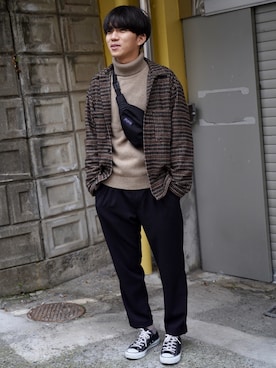「417 EDIFICE（フォーワンセブンエディフィス）のアイテム（ブルゾン）」を使った、taniさん（メンズ・178cm）の冬コーディネート