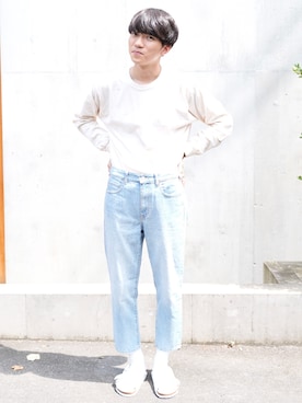 「UNIQLO（ユニクロ）の50色ソックス（消臭機能付き）（ソックス/靴下）」を使った、taniさん（メンズ・178cm）の春コーディネート