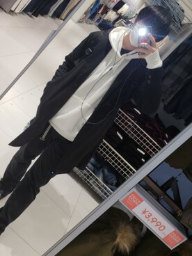 「Alpha Industries（アルファインダストリーズ）のアイテム（バッグ）」を使った、Tataさん（メンズ・172cm）の冬コーディネート