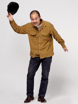 「OLD JOE & CO.（オールドジョーアンドコー）のアイテム（トップス）」を使った、sanpinさん（メンズ・166cm）の冬コーディネート
