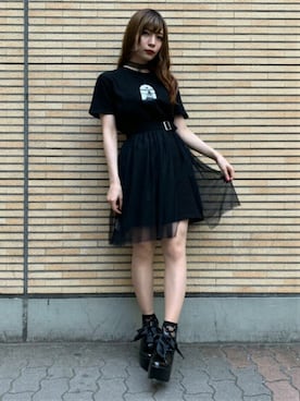 「2wayワンピース」｜「アイテム（アクセサリー）」を使った、eatme-umedaさん（レディース・160cm）の夏コーディネート