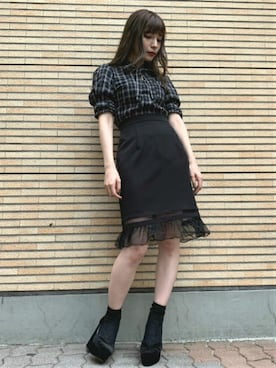 「ボウタイ」｜eatme-umedaさん（レディース・160cm）の秋コーディネート