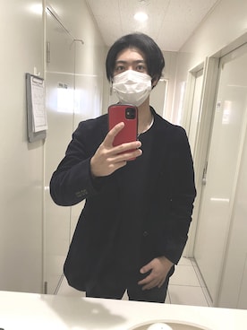 「センター分け」｜「アイテム（セットアップ）」を使った、たいちさん（メンズ・173cm）の冬コーディネート