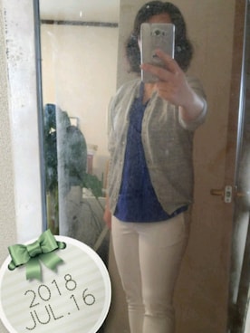 「she mo shelly（シーモシェリー）のアイテム」を使った、ちりさん（レディース・158cm）の秋コーディネート