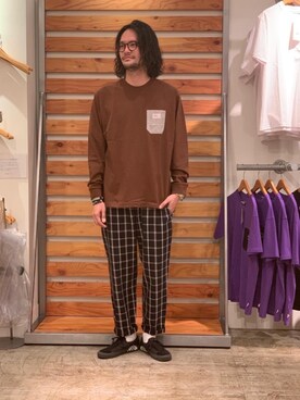 「ポケットT」｜coen あおきさん（メンズ・181cm）の夏コーディネート