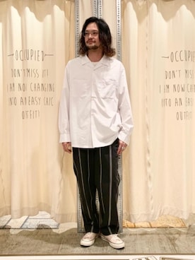 「2021春新作」｜coen あおきさん（メンズ・181cm）の春コーディネート