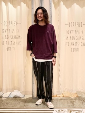「2021春新作」｜coen あおきさん（メンズ・181cm）の春コーディネート