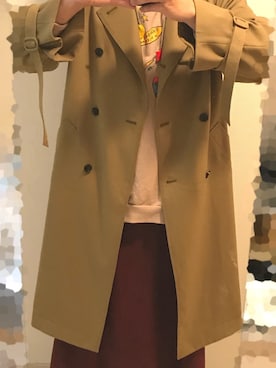 「STUDIOUS（ステュディオス）のアイテム（トレンチコート）」を使った、のんちゃんさん（メンズ・173cm）の冬コーディネート