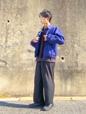 「アイテム（その他アウター）」を使った、あさん（メンズ・172cm・20代）の春コーディネート