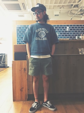 「TCSS（ティーシーエスエス）のアイテム」を使った、RYOさん（メンズ・168cm）の夏コーディネート