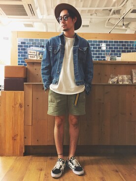 「TCSS（ティーシーエスエス）のアイテム（パンツ）」を使った、RYOさん（メンズ・168cm）の秋コーディネート