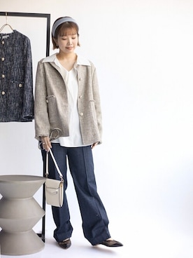「メッシュパンプス」｜uniさん（レディース・156cm）の春コーディネート