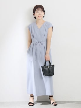 「La TOTALITE（ラトータリテ）のアイテム（ワンピース）」を使った、uniさん（レディース・156cm）の春コーディネート