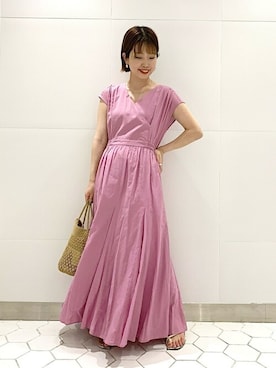 「La TOTALITE（ラトータリテ）のアイテム（ワンピース）」を使った、uniさん（レディース・156cm）の夏コーディネート