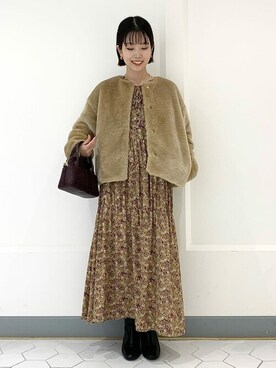 「La TOTALITE（ラトータリテ）のアイテム（ブルゾン）」を使った、uniさん（レディース・156cm）の秋コーディネート