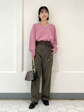 「La TOTALITE（ラトータリテ）のアイテム」を使った、uniさん（レディース・156cm）の冬コーディネート