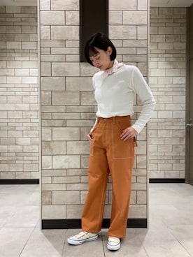 「SMITH'S（スミス）のアイテム（パンツ）」を使った、coen Tanakaさん（レディース・163cm）の冬コーディネート