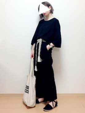 長谷川さん(レディース・155cm)の夏コーディネート