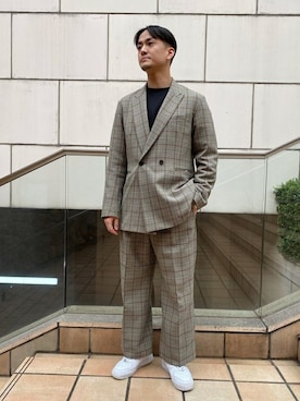 「417 EDIFICE（フォーワンセブンエディフィス）のアイテム（スウェット）」を使った、なりさん（メンズ・173cm）の春コーディネート