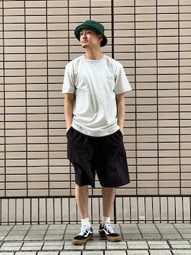 「417 EDIFICE（フォーワンセブンエディフィス）のアイテム（帽子）」を使った、なりさん（メンズ・173cm）の夏コーディネート