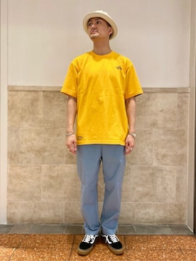 「417 EDIFICE（フォーワンセブンエディフィス）のアイテム（帽子）」を使った、なりさん（メンズ・173cm）の夏コーディネート