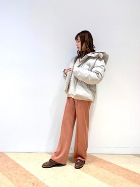 「JUNRED（ジュンレッド）のアイテム（ジャケット/アウター）」を使った、ふじっこさん（レディース・162cm）の秋コーディネート