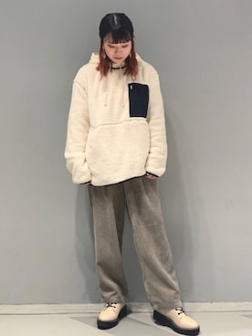 「JUNRED（ジュンレッド）のアイテム（その他トップス）」を使った、ふじっこさん（レディース・162cm）の秋コーディネート