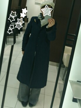 「アニエスベー」｜「アイテム（チェスターコート）」を使った、k__a__z__u__m__iさん（レディース・151cm）の春コーディネート