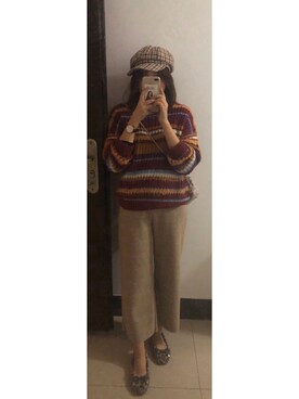 「PULL&BEAR（プルアンドベア）のアイテム（その他トップス）」を使った、Nekyoさん（レディース・160cm）の秋コーディネート