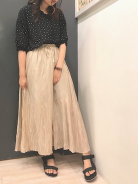 「ワッシャースカート」｜𝕒𝕪𝕒𝕘𝕠𝕟 *さん（レディース・164cm）の夏コーディネート