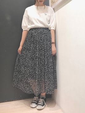 「PEANUTS（ピーナッツ）のアイテム」を使った、𝕒𝕪𝕒𝕘𝕠𝕟 *さん（レディース・164cm）の夏コーディネート