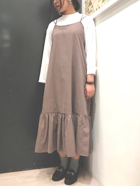 「GU（ジーユー）のアイテム（シューズ）」を使った、𝕒𝕪𝕒𝕘𝕠𝕟 *さん（レディース・164cm）の秋コーディネート