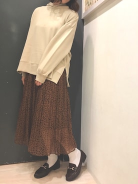 「GU（ジーユー）のアイテム（シューズ）」を使った、𝕒𝕪𝕒𝕘𝕠𝕟 *さん（レディース・164cm）の秋コーディネート