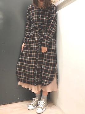 「秋のカフェオレコーデ」｜𝕒𝕪𝕒𝕘𝕠𝕟 *さん（レディース・164cm）の秋コーディネート