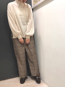 「GU（ジーユー）のアイテム（シューズ）」を使った、𝕒𝕪𝕒𝕘𝕠𝕟 *さん（レディース・164cm）の秋コーディネート