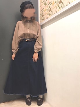 「GU（ジーユー）のアイテム（シューズ）」を使った、𝕒𝕪𝕒𝕘𝕠𝕟 *さん（レディース・164cm）の秋コーディネート
