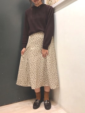 「GU（ジーユー）のアイテム（シューズ）」を使った、𝕒𝕪𝕒𝕘𝕠𝕟 *さん（レディース・164cm）の秋コーディネート